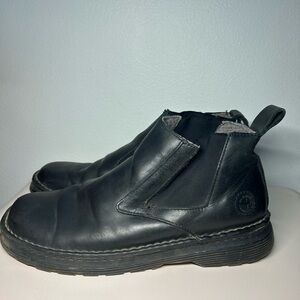 Dr Martens Milton BLACK Leather Chelsea Slip On Ankle Boots Men's 13